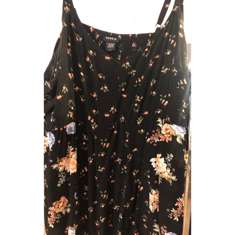 Peaches + Flower Print Tank